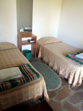 A twin room at Burkes Paradise in Bulawayo